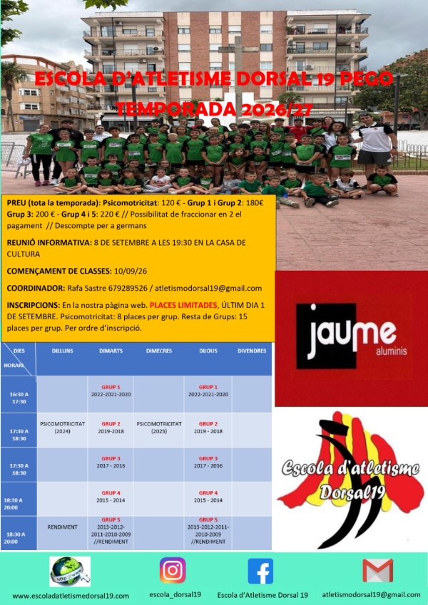 OBRIM INSCRIPCIONS!!!! TEMPORADA 26/27