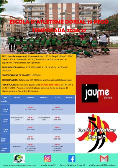 OBRIM INSCRIPCIONS!!!! TEMPORADA 26/27