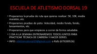 Planes de entrenamiento y entrenamientos conjuntos para mayores de 18 años!!
